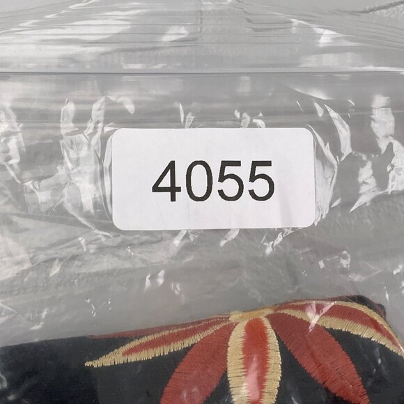 Brownstone Studios Jacket Women P Medium Black Orange Floral Embroider Shacket - Picture 11 of 11